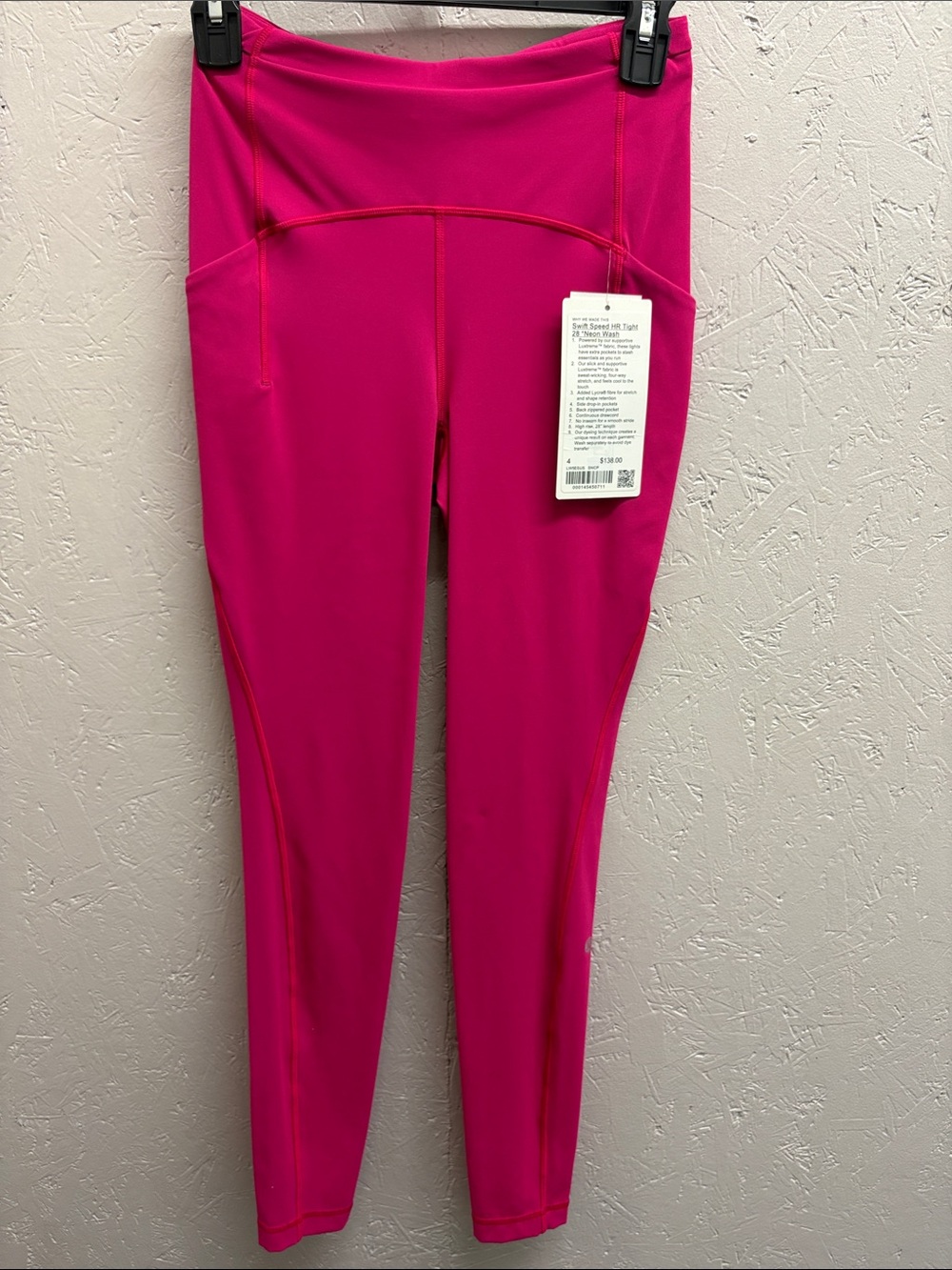 lululemon athletica Swift Speed HR Tight - Neon Wash Pink, NWT